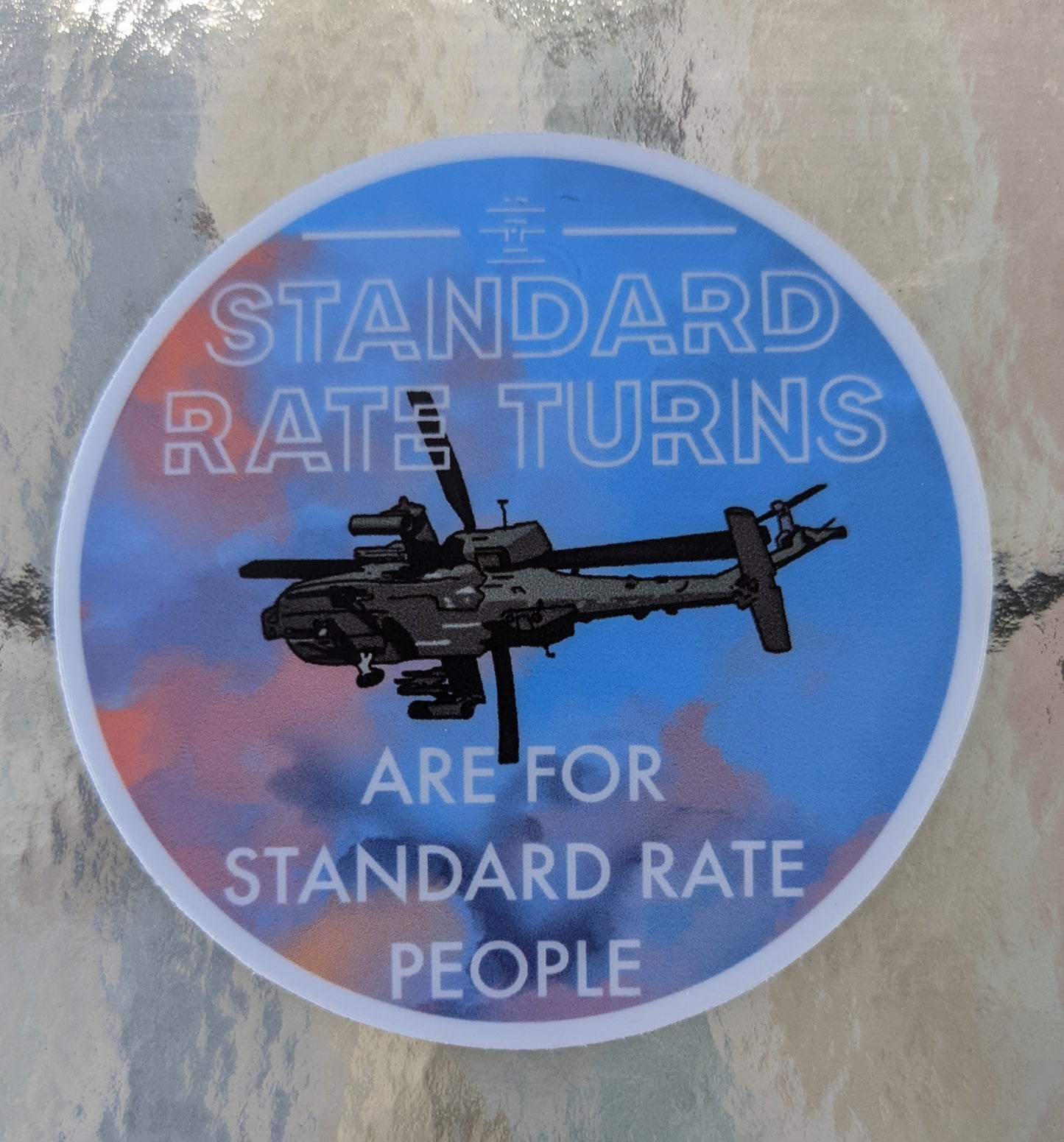 Standard Rate Turns Sticker