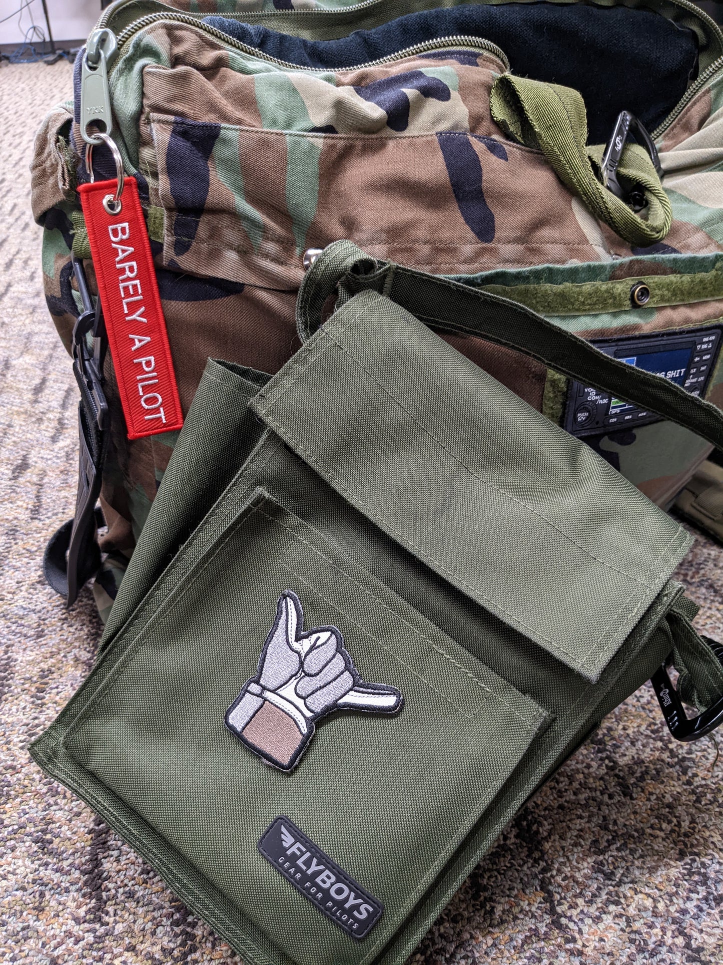 Barely A Pilot Embroidered Tag