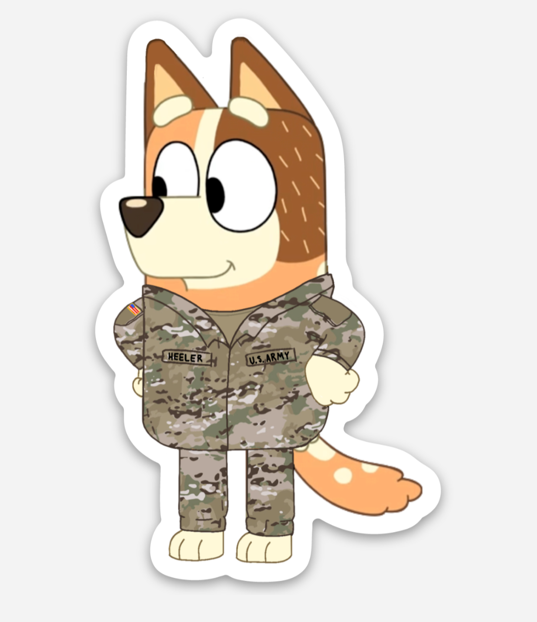 Brown Dog Pilot Sticker
