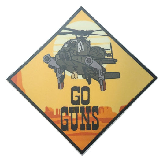 Go Guns Apache Sticker