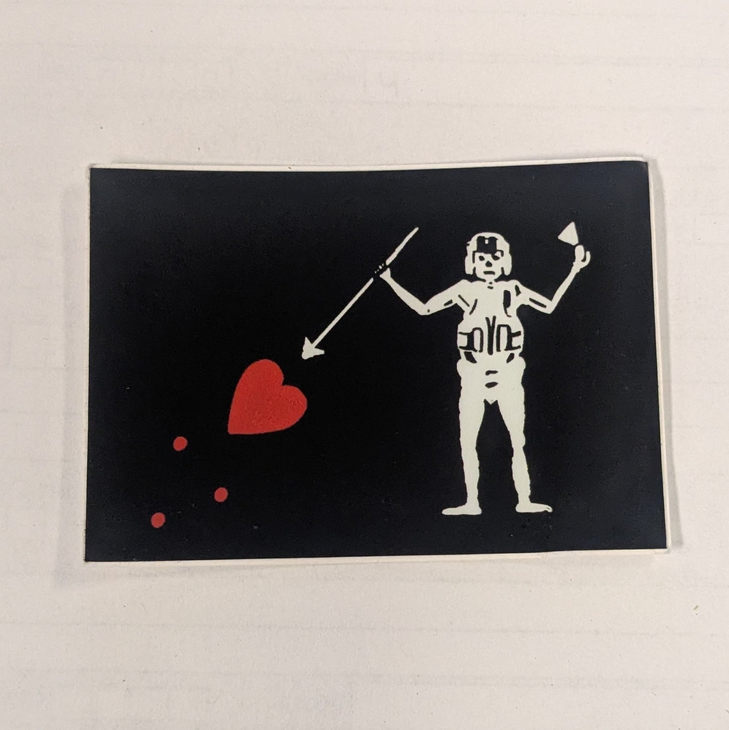 Black Beard Flag Sticker