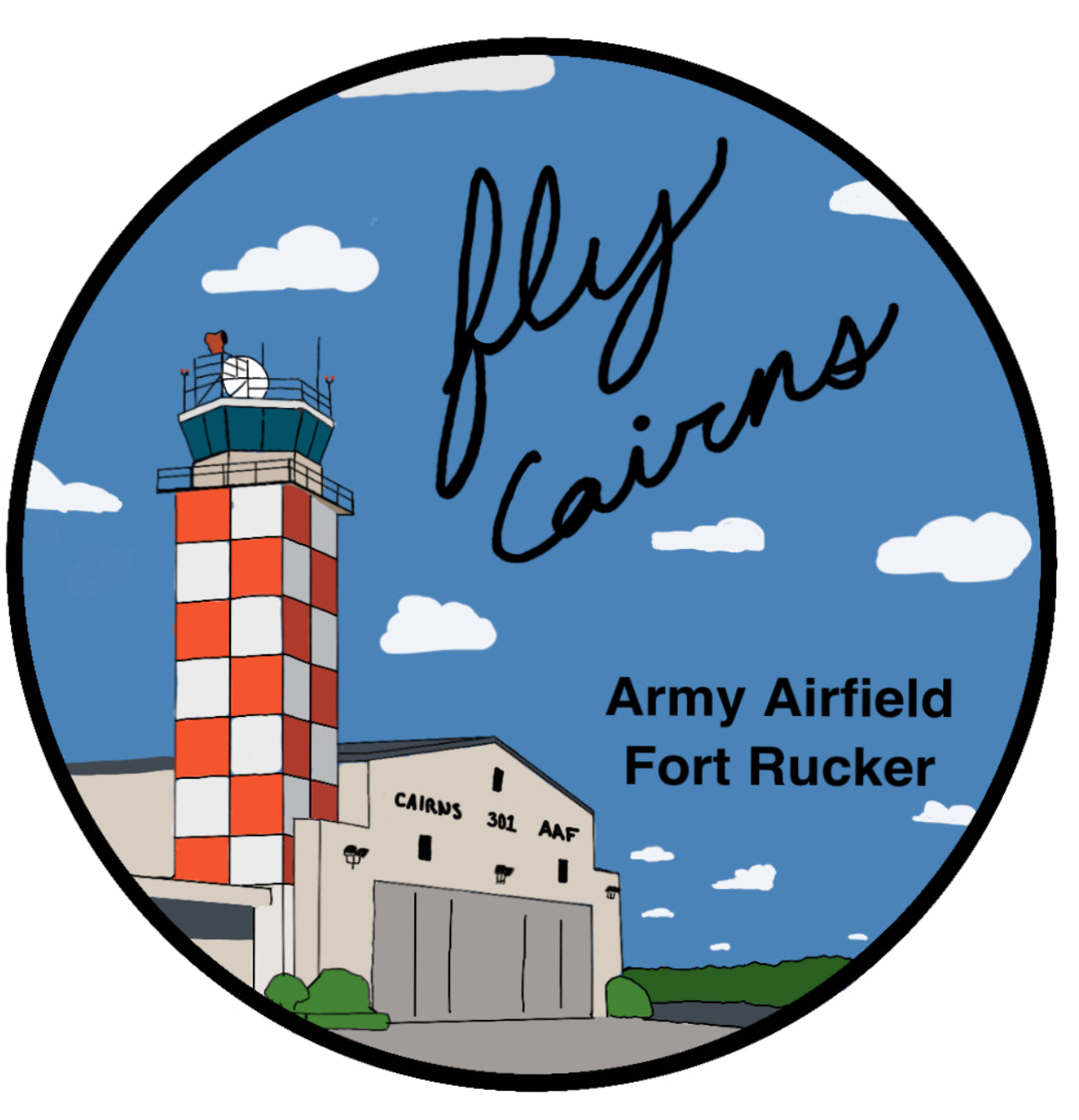 Fly Cairns KOZR army airfield sticker