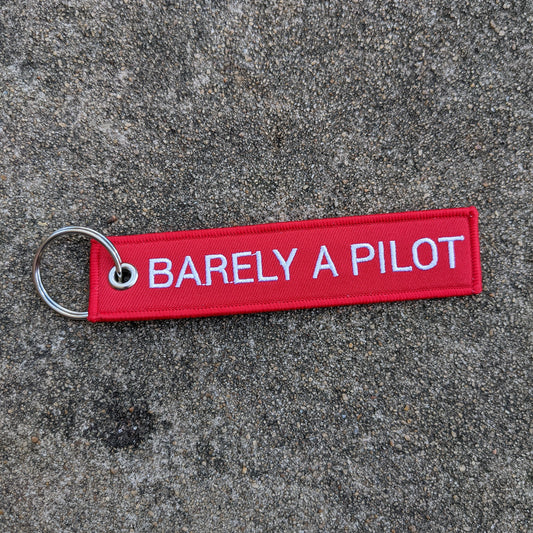 Barely A Pilot Embroidered Tag